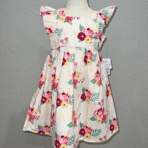 Girls Ruffle Butts Dress with Ruffle Sleeves